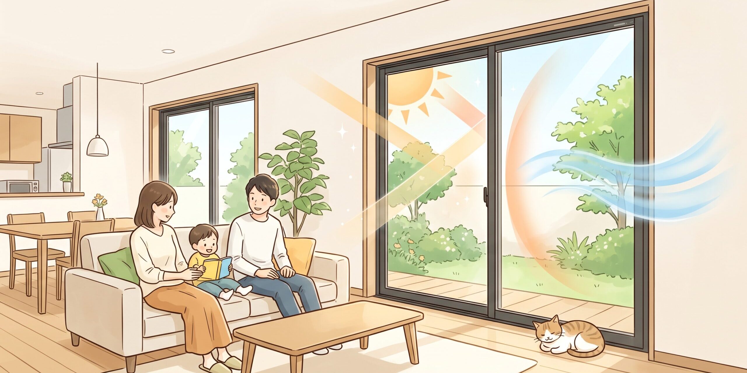 living-room-window-reform 心地よい環境で過ごせるリビング