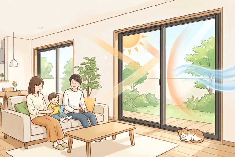 心地よい環境で過ごせるリビング