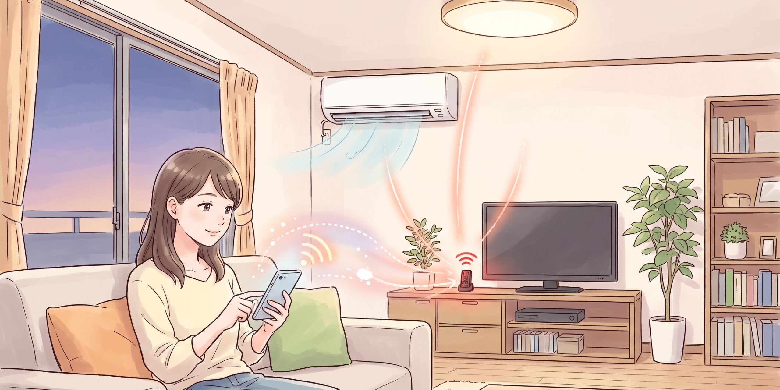 スマートフォンを使ってスマートリモコンを操作